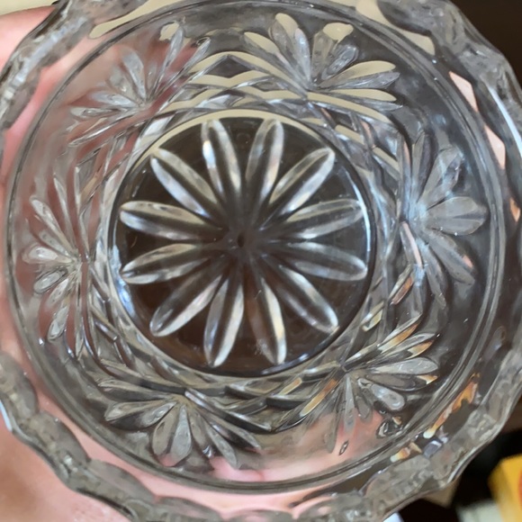 Made in Yugoslavia 24% lead crystal glass jar w lid - Picture 5 of 7